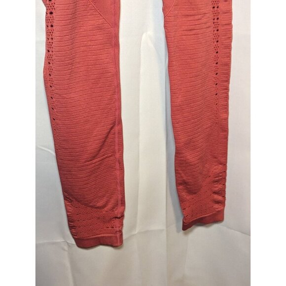 Gymshark Energy Seamless Leggings Training Gym Perforated women's size XS Orange - Picture 6 of 14